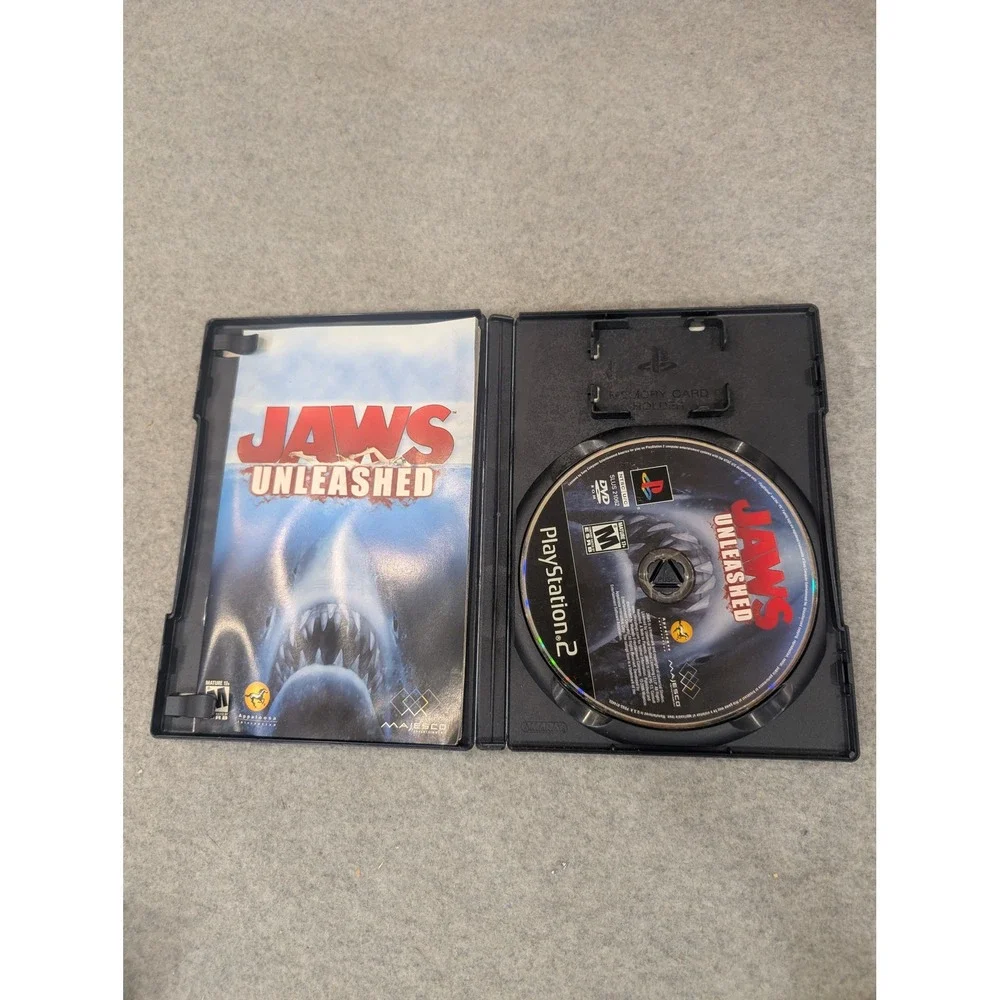 Jaws Unleashed Sony PlayStation 2 PS2 Action Game NTSC U/C SLUS-21062